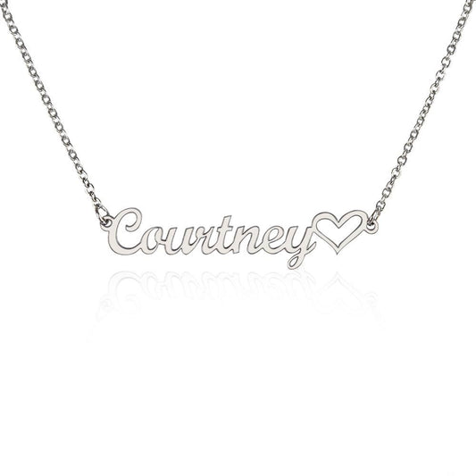 Personalized Name & Heart Necklace